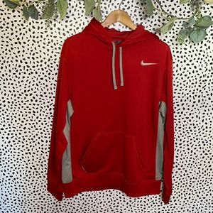 Nike red Therma Fit Pullover hoodie